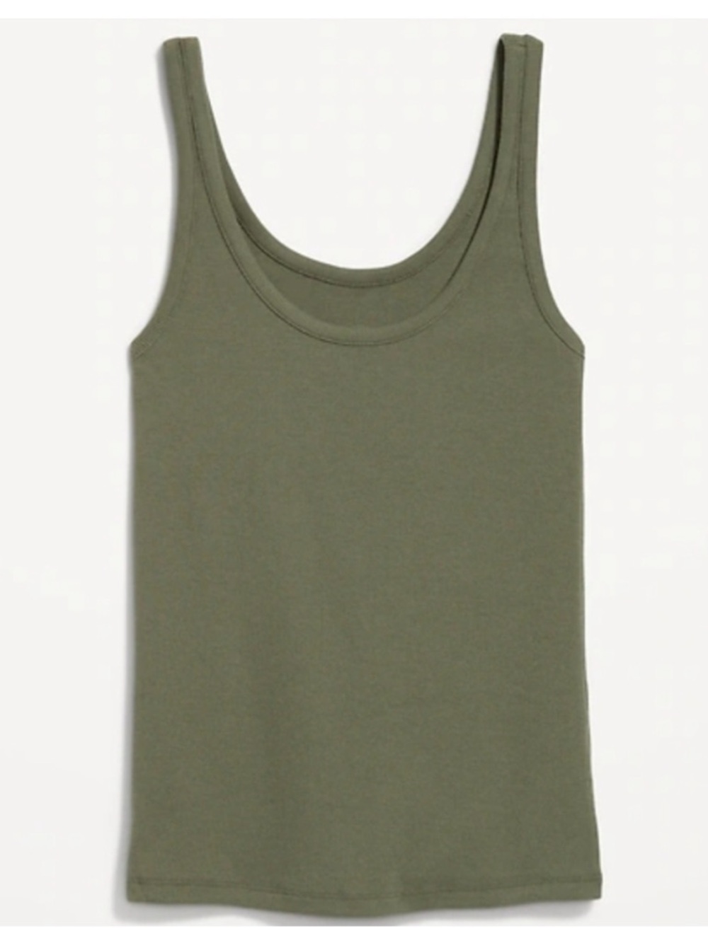 Old Navy Women’s Scoop neck Olive Green Ribbed Tank Top